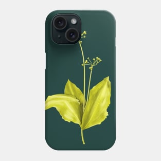 Wild Garlic Green Plant Botanical Art Phone Case