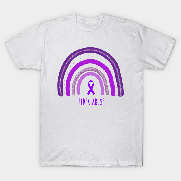 Elder Abuse Rainbow Awareness - Elder Abuse Warrior - T-Shirt