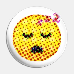 Emoji: Snoozing (Sleeping Face) Pin