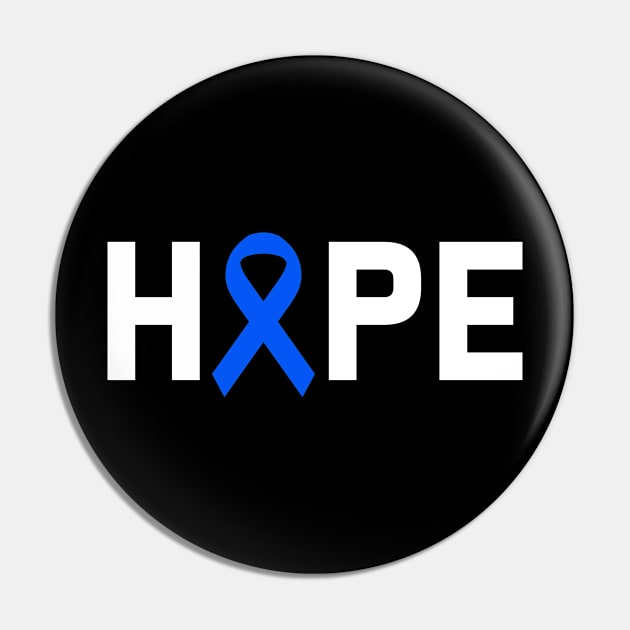 Hope Colon Cancer Awareness Zodiac Ribbon Support Gift Pin by followthesoul