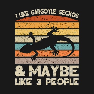 I Like Gargoyle geckos Retro Clothes and  Gargoyle geckos Birthday Present T-Shirt