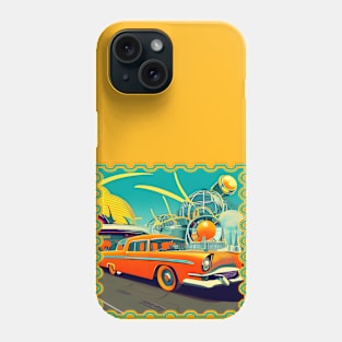 Classic 50's car futuristic Phone Case