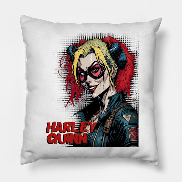 Harley Quinn II Pillow by Pictozoic