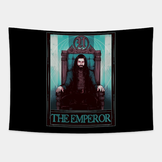 Vampire Emperor Tarot Tapestry by LVBart