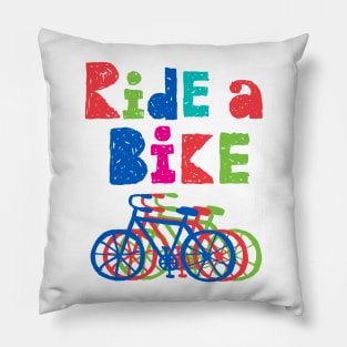 ride a bike sketchy Pillow