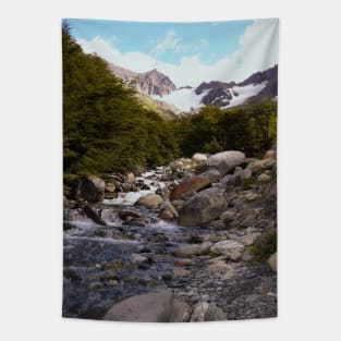 A rushing mountain stream Tapestry