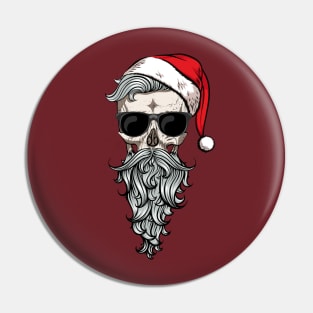 barber shop Santa Claus Christmas hat lenses Pin