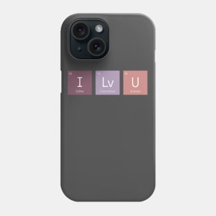 Cool I Love You Science T-Shirt Phone Case