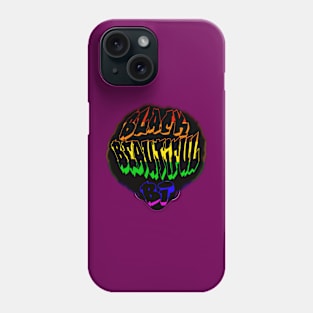 Black, beautiful, bi(rainbow) Phone Case