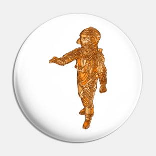 Astronaut voxel Pin