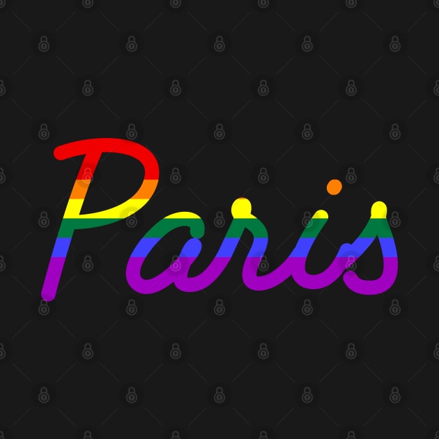 Paris Gay Pride Parade Rainbow Flag by Scar