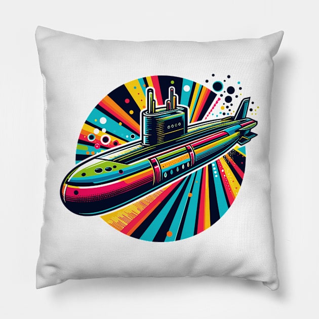 Submarine Pillow by Vehicles-Art