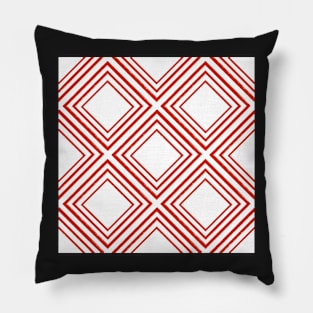 Diamonds are a girls best friend – brilliant red and white Pillow