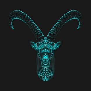 Psychedelic Linework Ibex T-Shirt