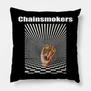 Illuminati Hand Of Chainsmokers Pillow