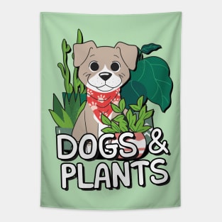 Dogs & Plants Tapestry