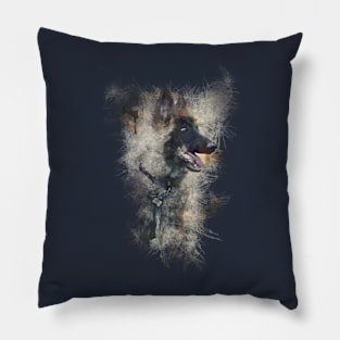 distorted puppy design Pillow