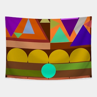 Multicolored afro design Tapestry