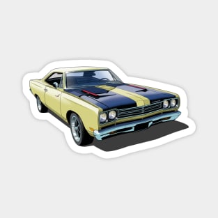 1969 Plymouth Roadrunner in yellow Magnet