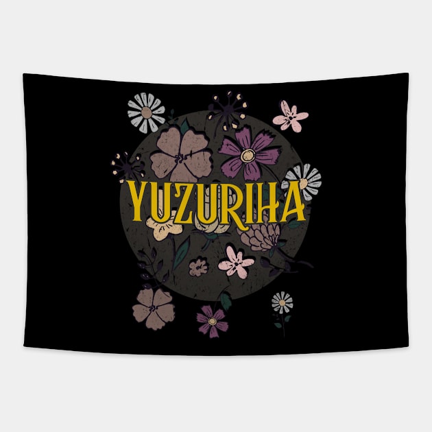 Aesthetic Proud Name Yuzuriha Flowers Anime Retro Styles Tapestry by Kisos Thass