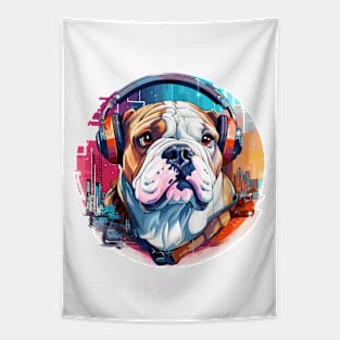 English Bulldog Animal World Pet Dog Loving Fun Tapestry