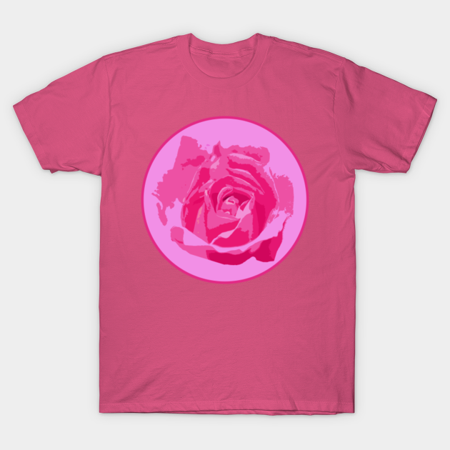 Discover cute pink rose girly gifts for romantic Valentine - Pink Rose - T-Shirt