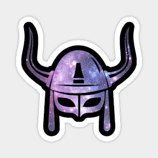 Samurai Ninja War Helmet in Space Magnet