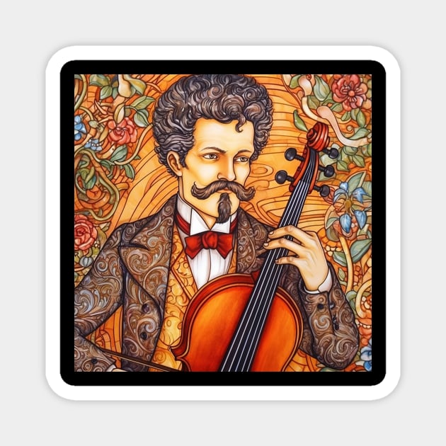 Johann Strauss II Magnet by ComicsFactory