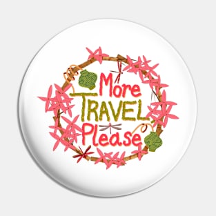 More travel, please quote with bamboo, jungle geranium, lanterns and red damselflies - pink and green Pin