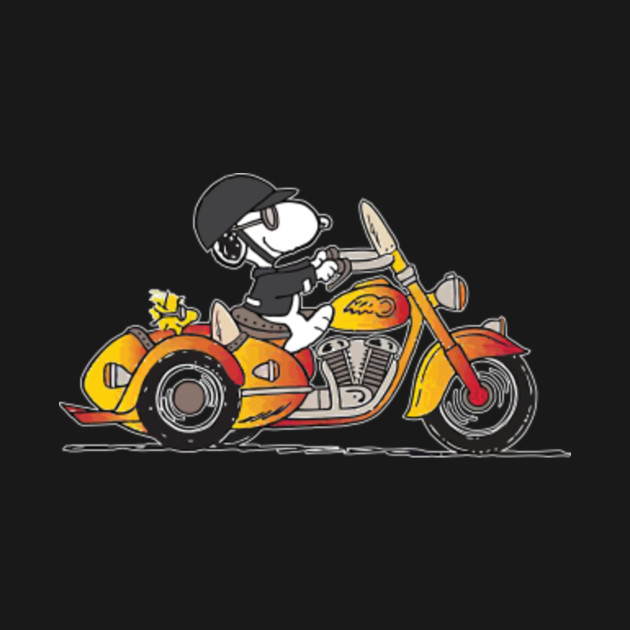 Snoopy Driving Motorcycle Snoopy Motorcycle TShirt TeePublic