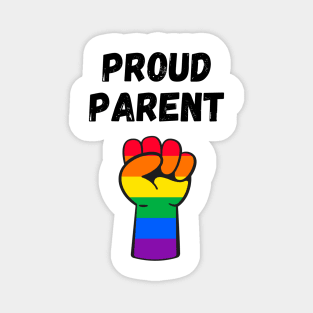 Proud Parent Rainbow Pride T Shirt Design Magnet