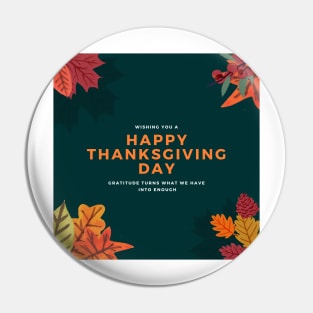 Happy Thanksgiving Day Pin