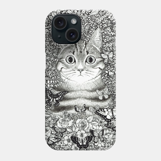 Hidden cat / Le chat caché NB Phone Case by tristan.r.rosenkreutz