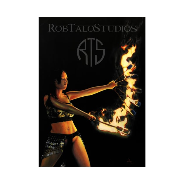 "Fire Dancer" (w/ Rob Talo Studios Logo) by RobTalo