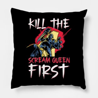 Scary Bloody Classic Horror Slasher Movies Film Lovers Pillow