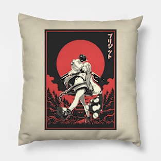 Red bridgetx japan Pillow