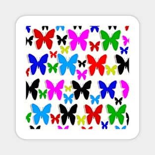 Butterfly Pretty Colors Pattern Magnet