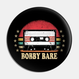 Great Gift For Bobby Name Retro Styles Color 70s 80s 90s Pin