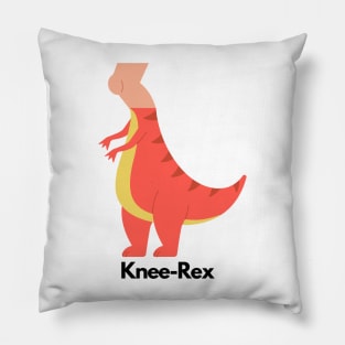 Humor | Knee-Rex | Dinos | Dinosaurs | Bee | Gift for Dino Fans Pillow