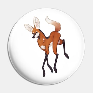 Cozy Maned Wolf Pin