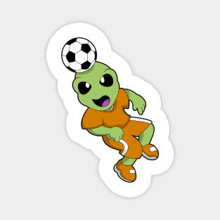 Alien at Soccer Sports Magnet