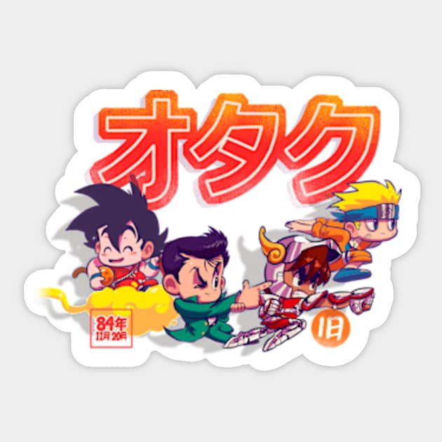 Otaku - vintage anime' Sticker