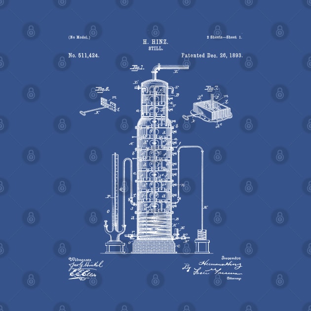 Whisky Patent - Whisky Still Art - Blueprint by patentpress