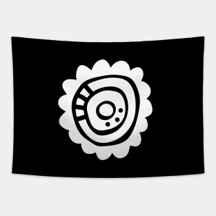 White Flower Shape Tapestry