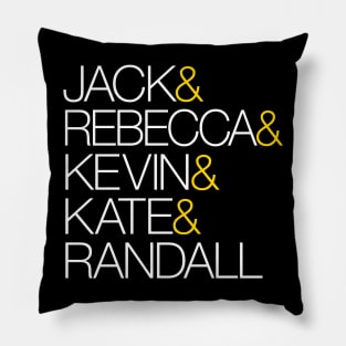 This is Us TV Show Names Pillow