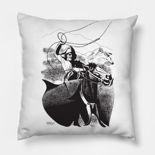 Gaucho Horseback Riding by PPereyra Pillow