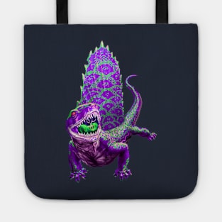 Purple Dimetrodon Tote