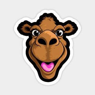 Cartoon Camel Face Cute and Funny Animals Magnet