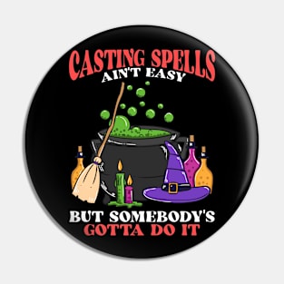 Spellcaster Witch Halloween Lover Pin