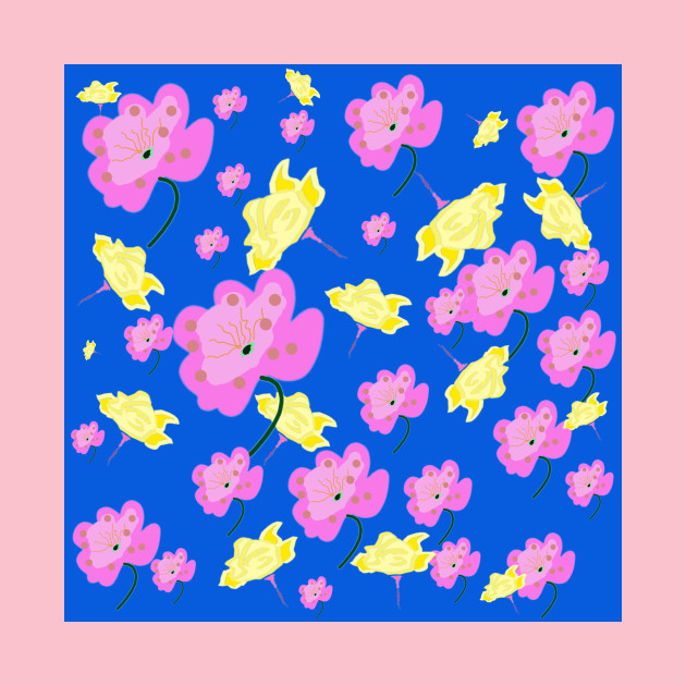 Cute Flowers in the Cornflower Background by fabqa